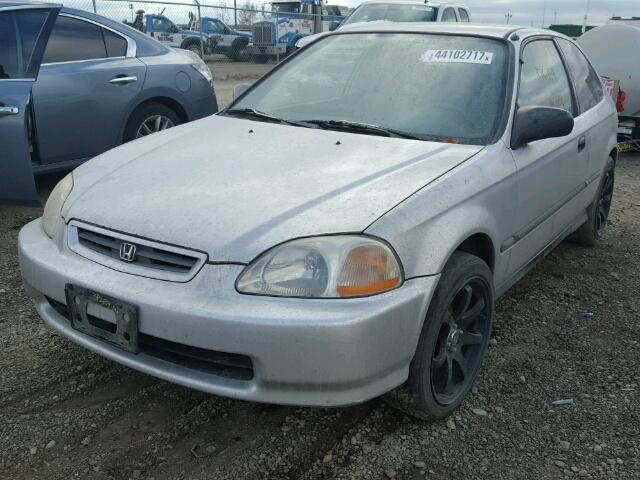 2HGEJ6322TH003289 - 1996 HONDA CIVIC CX GRAY photo 2