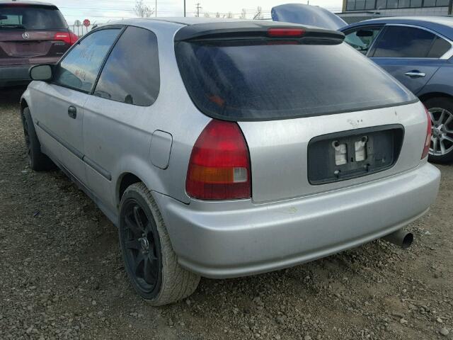 2HGEJ6322TH003289 - 1996 HONDA CIVIC CX GRAY photo 3