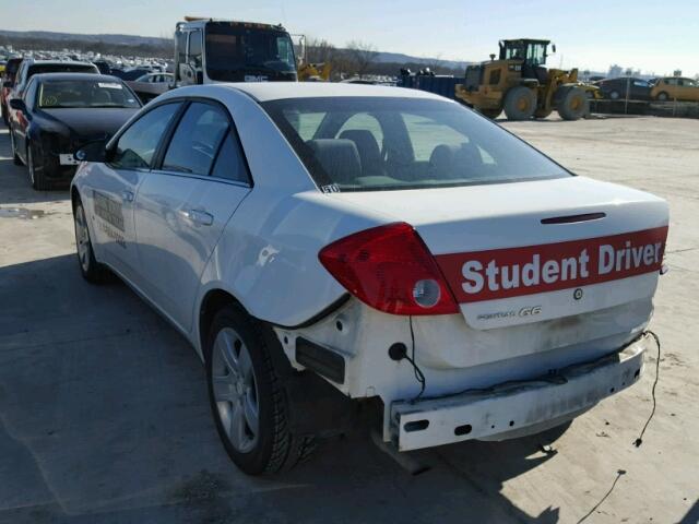 1G2ZG57B184243140 - 2008 PONTIAC G6/SE WHITE photo 3