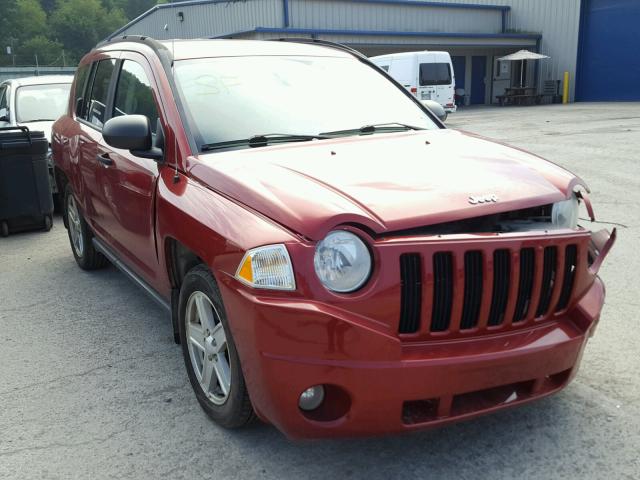 1J8FF47W37D261029 - 2007 JEEP COMPASS RED photo 1