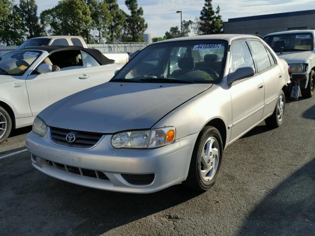 1NXBR12E82Z608031 - 2002 TOYOTA COROLLA CE SILVER photo 2