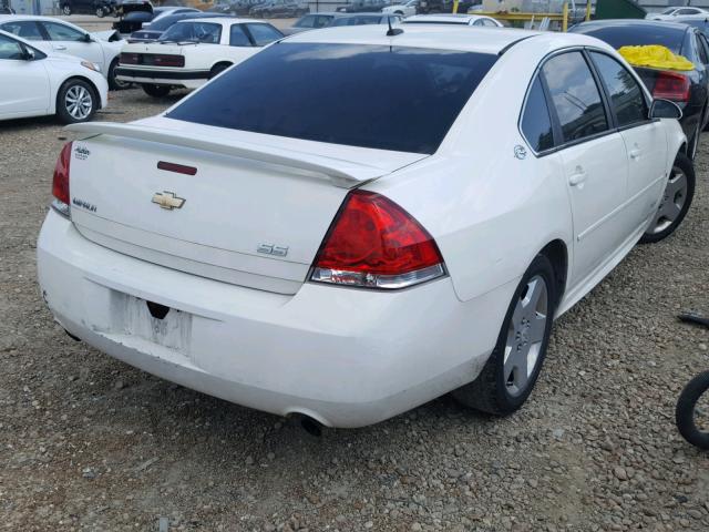 2G1WD57C391258793 - 2009 CHEVROLET IMPALA SS WHITE photo 4