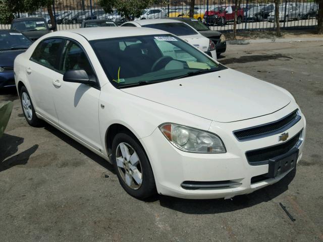 1G1ZG57B18F219655 - 2008 CHEVROLET MALIBU LS WHITE photo 1