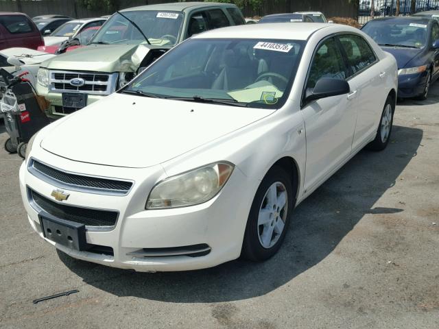 1G1ZG57B18F219655 - 2008 CHEVROLET MALIBU LS WHITE photo 2