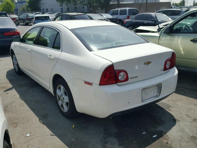 1G1ZG57B18F219655 - 2008 CHEVROLET MALIBU LS WHITE photo 3