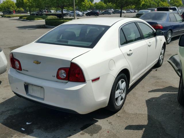 1G1ZG57B18F219655 - 2008 CHEVROLET MALIBU LS WHITE photo 4