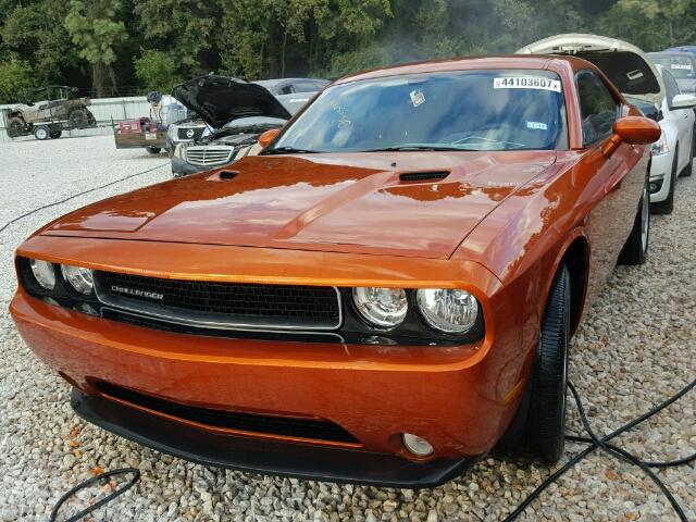 2B3CJ4DG9BH565825 - 2011 DODGE CHALLENGER ORANGE photo 2