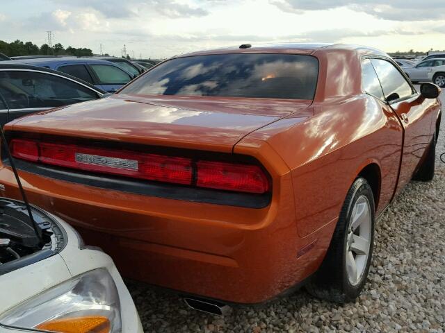 2B3CJ4DG9BH565825 - 2011 DODGE CHALLENGER ORANGE photo 4