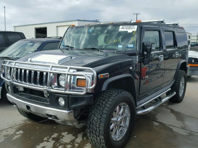 5GRGN23818H106191 - 2008 HUMMER H2 BLACK photo 2