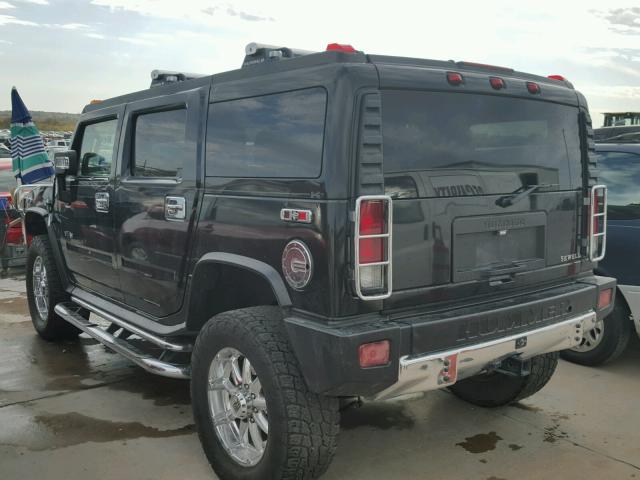 5GRGN23818H106191 - 2008 HUMMER H2 BLACK photo 3