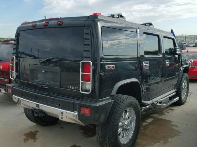 5GRGN23818H106191 - 2008 HUMMER H2 BLACK photo 4