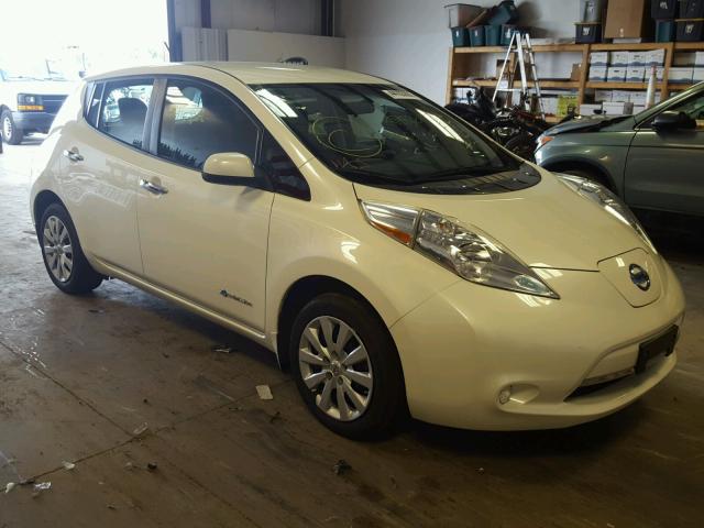 1N4BZ0CP1HC303490 - 2017 NISSAN LEAF S WHITE photo 1