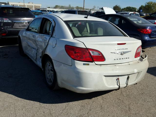 1C3LC46D29N565635 - 2009 CHRYSLER SEBRING LX WHITE photo 3