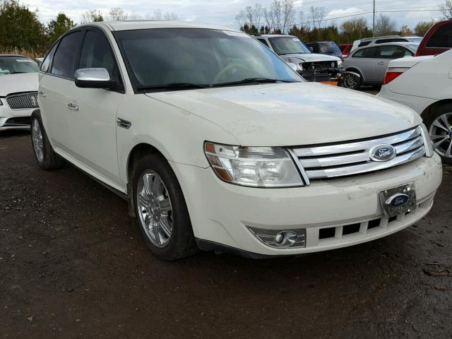 1FAHP25W09G125856 - 2009 FORD TAURUS LIM WHITE photo 1