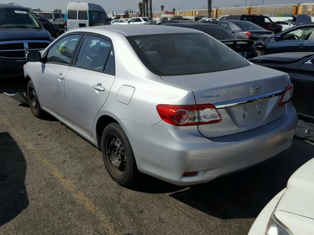 2T1BU4EE4BC753757 - 2011 TOYOTA COROLLA BA SILVER photo 3