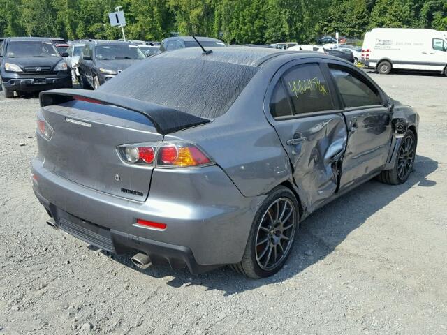 JA32W7FV0FU028805 - 2015 MITSUBISHI LANCER EVO CHARCOAL photo 4