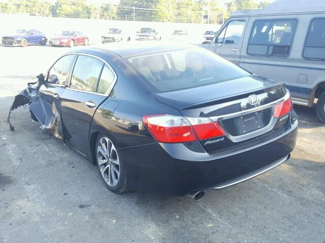 1HGCR2F55DA251065 - 2013 HONDA ACCORD BLACK photo 3