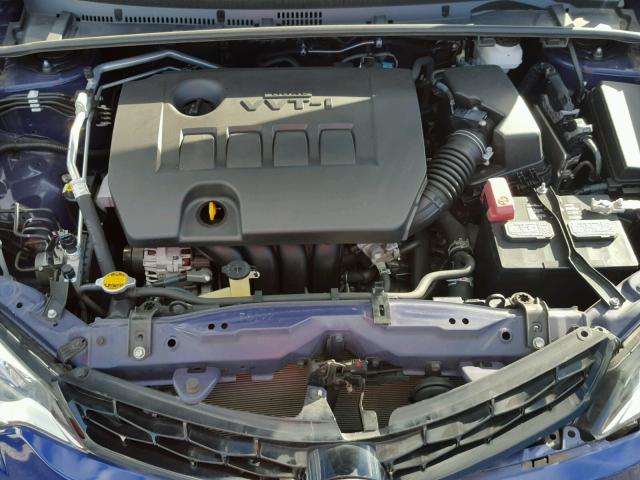 2T1BURHE8EC054242 - 2014 TOYOTA COROLLA L BLUE photo 7