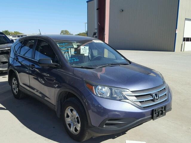 3CZRM3H35EG708236 - 2014 HONDA CR-V LX PURPLE photo 1