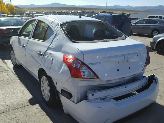 3N1CN7AP2FL960003 - 2015 NISSAN VERSA S WHITE photo 3