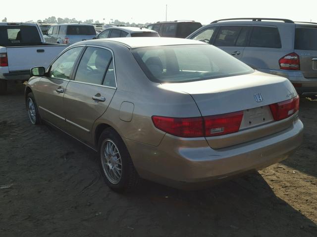 1HGCM66335A070973 - 2005 HONDA ACCORD LX GOLD photo 3