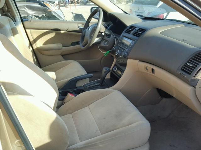 1HGCM66335A070973 - 2005 HONDA ACCORD LX GOLD photo 5