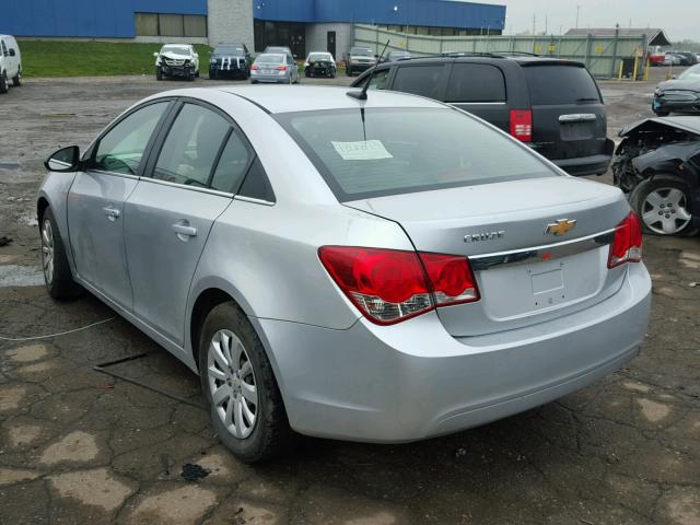 1G1PC5SH2B7109455 - 2011 CHEVROLET CRUZE LS SILVER photo 3