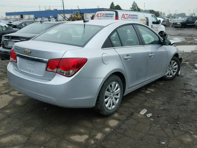 1G1PC5SH2B7109455 - 2011 CHEVROLET CRUZE LS SILVER photo 4