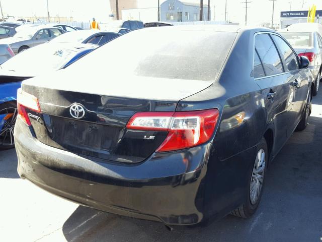 4T4BF1FK7CR248850 - 2012 TOYOTA CAMRY BASE BLACK photo 4