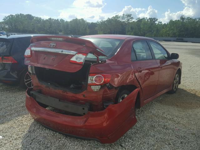 5YFBU4EE3CP060017 - 2012 TOYOTA COROLLA BA RED photo 4