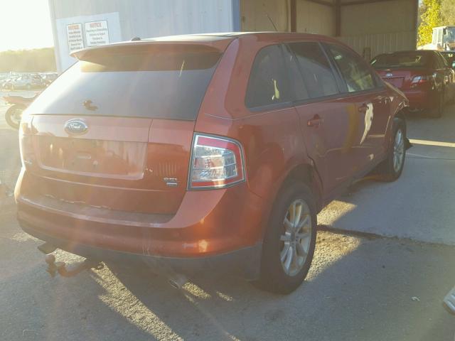 2FMDK48C17BA71794 - 2007 FORD EDGE SEL ORANGE photo 4