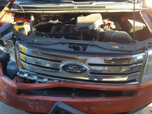 2FMDK48C17BA71794 - 2007 FORD EDGE SEL ORANGE photo 7