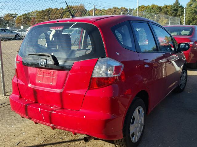 JHMGE8H35DC035942 - 2013 HONDA FIT RED photo 4