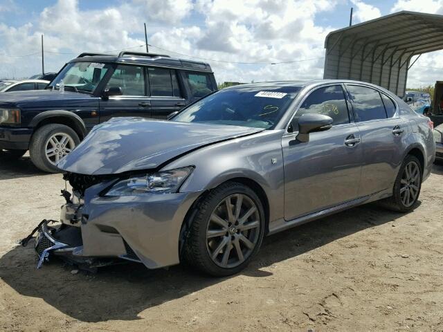 JTHBE1BLXFA013847 - 2015 LEXUS GS GRAY photo 2