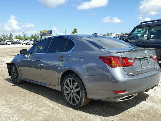 JTHBE1BLXFA013847 - 2015 LEXUS GS GRAY photo 3