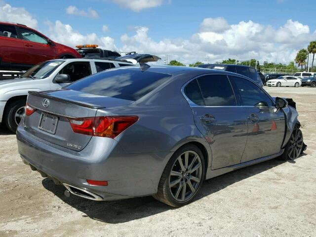 JTHBE1BLXFA013847 - 2015 LEXUS GS 灰色 照片 4
