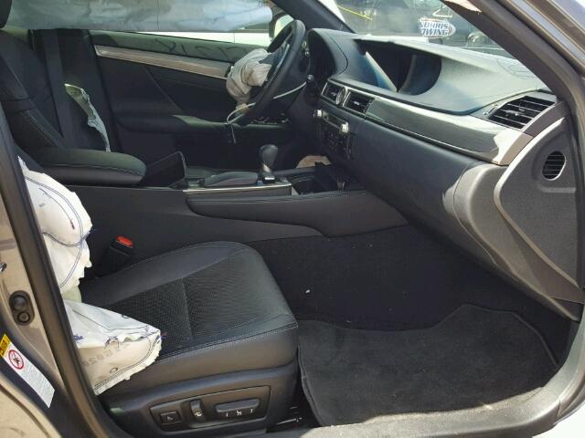 JTHBE1BLXFA013847 - 2015 LEXUS GS GRAY photo 5