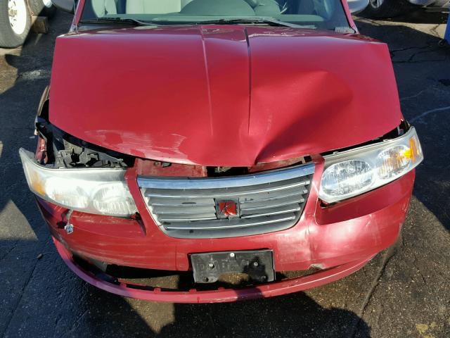 1G8AJ58F56Z107311 - 2006 SATURN ION RED photo 7