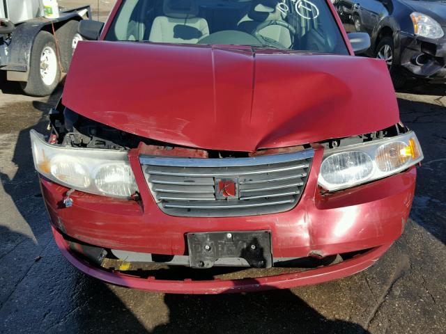 1G8AJ58F56Z107311 - 2006 SATURN ION RED photo 9