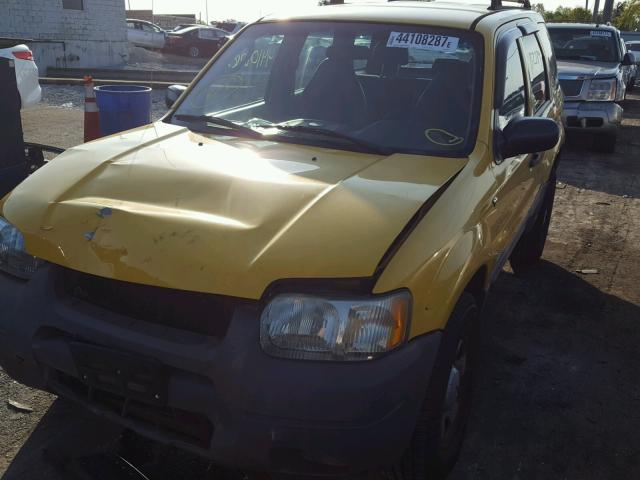 1FMYU02151KC38442 - 2001 FORD ESCAPE XLS YELLOW photo 2