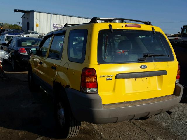 1FMYU02151KC38442 - 2001 FORD ESCAPE XLS YELLOW photo 3