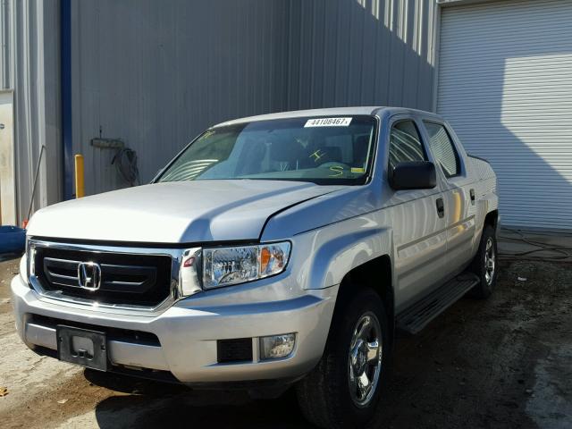 5FPYK1F28BB010556 - 2011 HONDA RIDGELINE SILVER photo 2