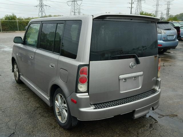 JTLKT324254004167 - 2005 TOYOTA SCION XB GRAY photo 3