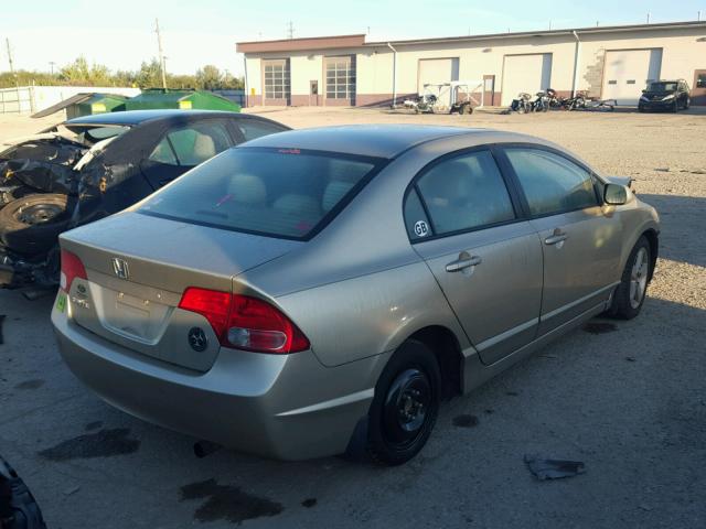 1HGFA16817L110222 - 2007 HONDA CIVIC SILVER photo 4