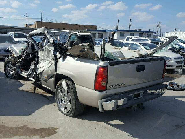 2GCEC19T951252177 - 2005 CHEVROLET SILVERADO TAN photo 3