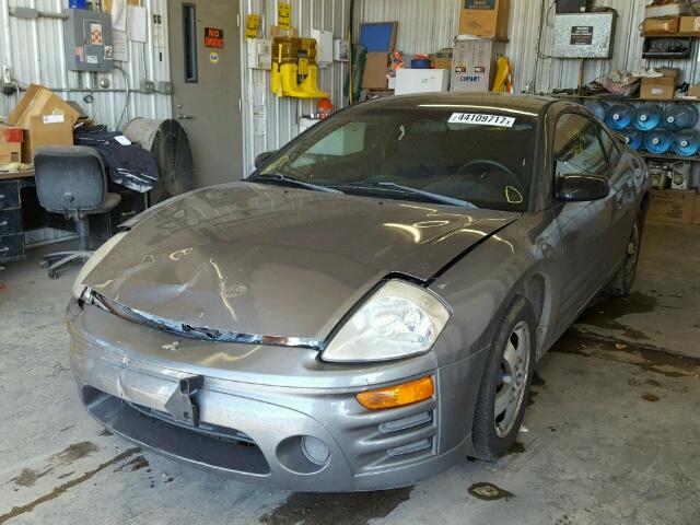 4A3AC44G13E009708 - 2003 MITSUBISHI ECLIPSE GRAY photo 2