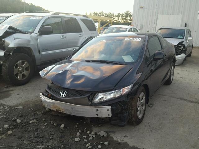 2HGFG3B54DH527798 - 2013 HONDA CIVIC LX BLACK photo 2