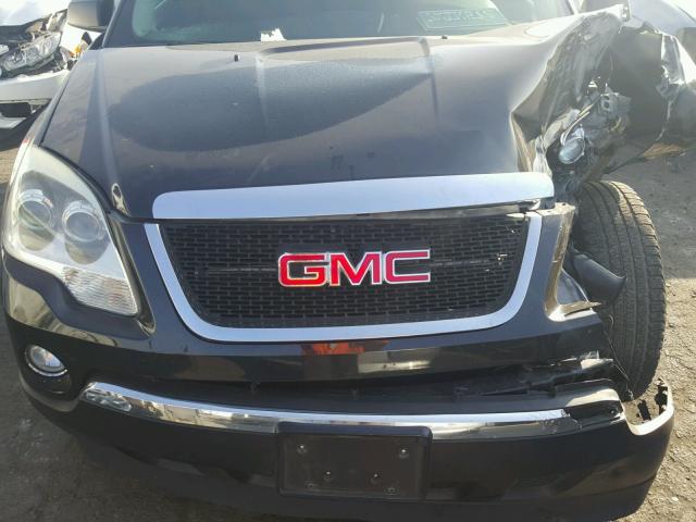 1GKER13758J230797 - 2008 GMC ACADIA SLE BLACK photo 7