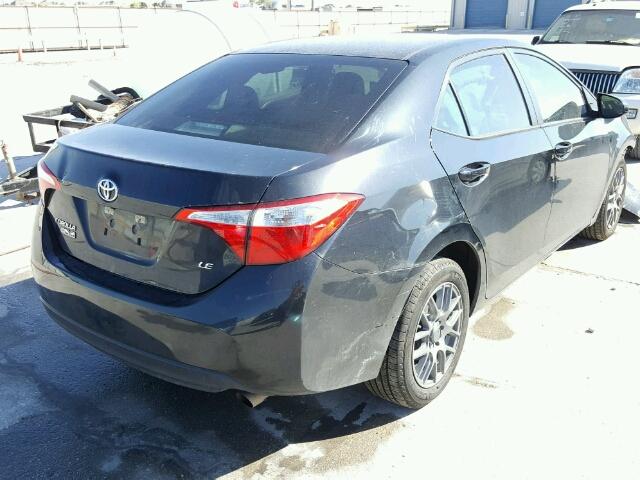 5YFBURHE3FP249747 - 2015 TOYOTA COROLLA L BLACK photo 4