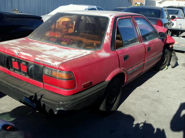 JT2AE94A6L3341203 - 1990 TOYOTA COROLLA DL RED photo 4